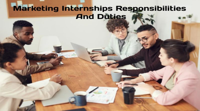 Marketing Internships Responsibilities And Duties