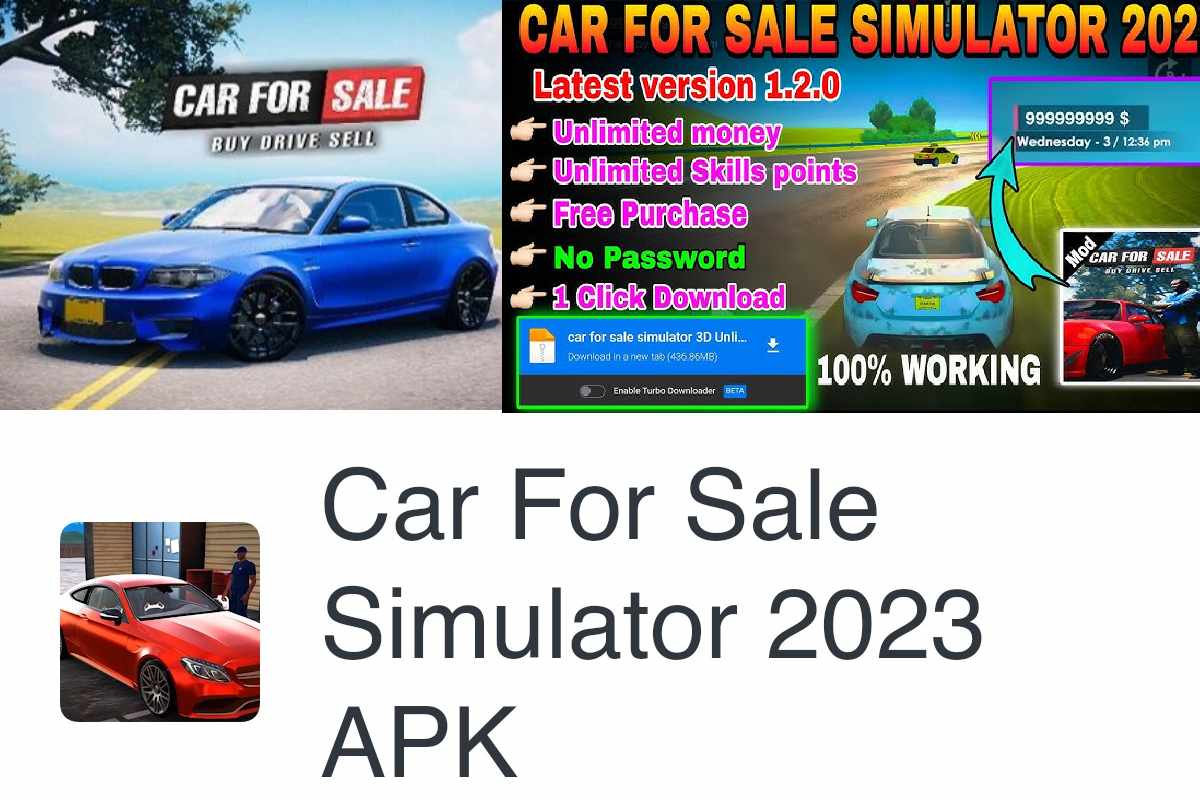 download game car sale simulator 2023 mod apk